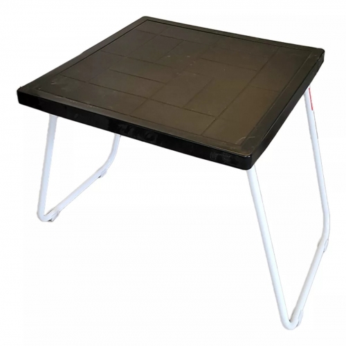 Mesa Plegable Tapa Plast. 60x60 Negra