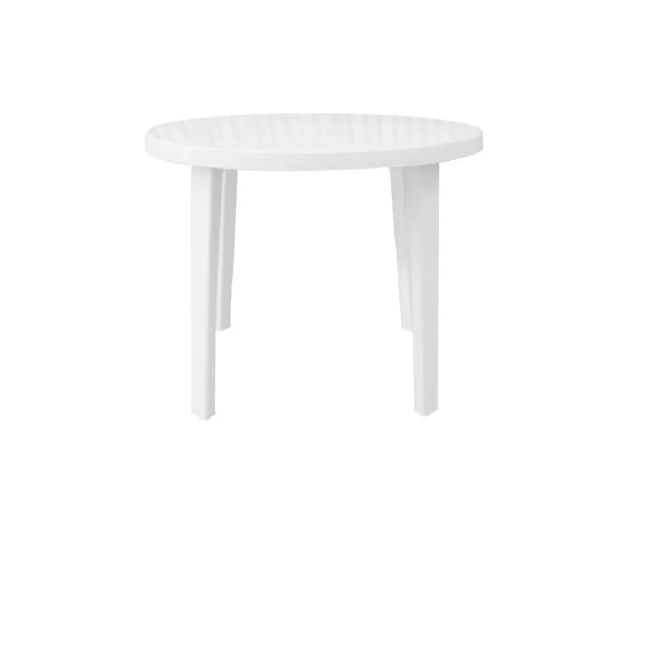 Imagen Mesa Laury Redonda 90cm Patas Desmont. Blanca