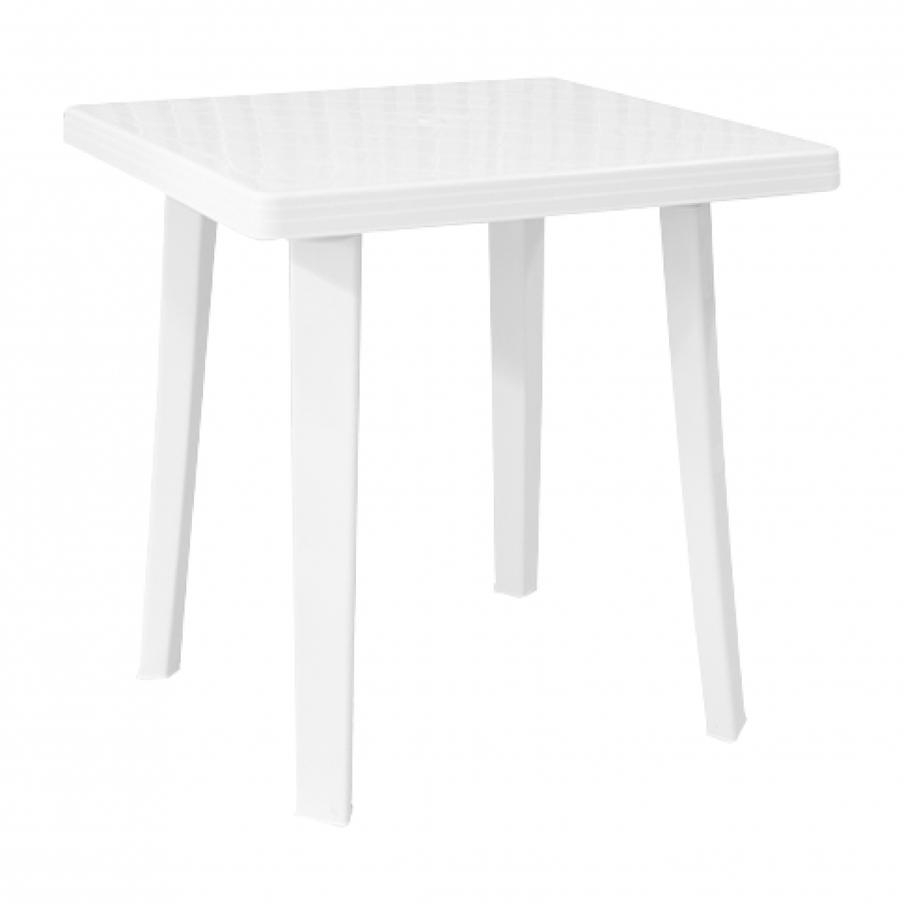 Imagen Mesa Laury Cuadrada 70cm Patas Desmont. Blanca